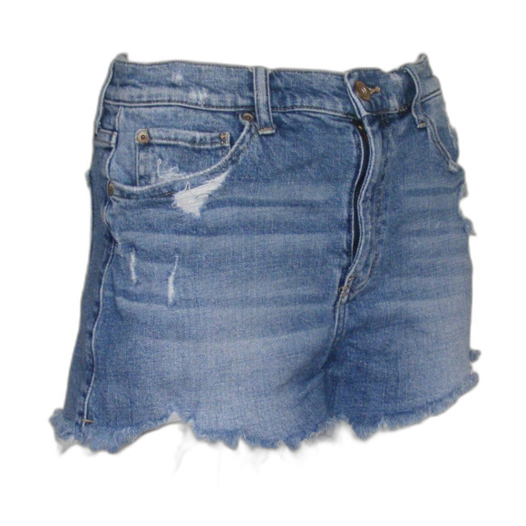 PISTOLA Denim Shorts, 29, Cut offs, Zipper fly, Fringe/Raw hem, Pockets, Blue - Picture 2 of 12